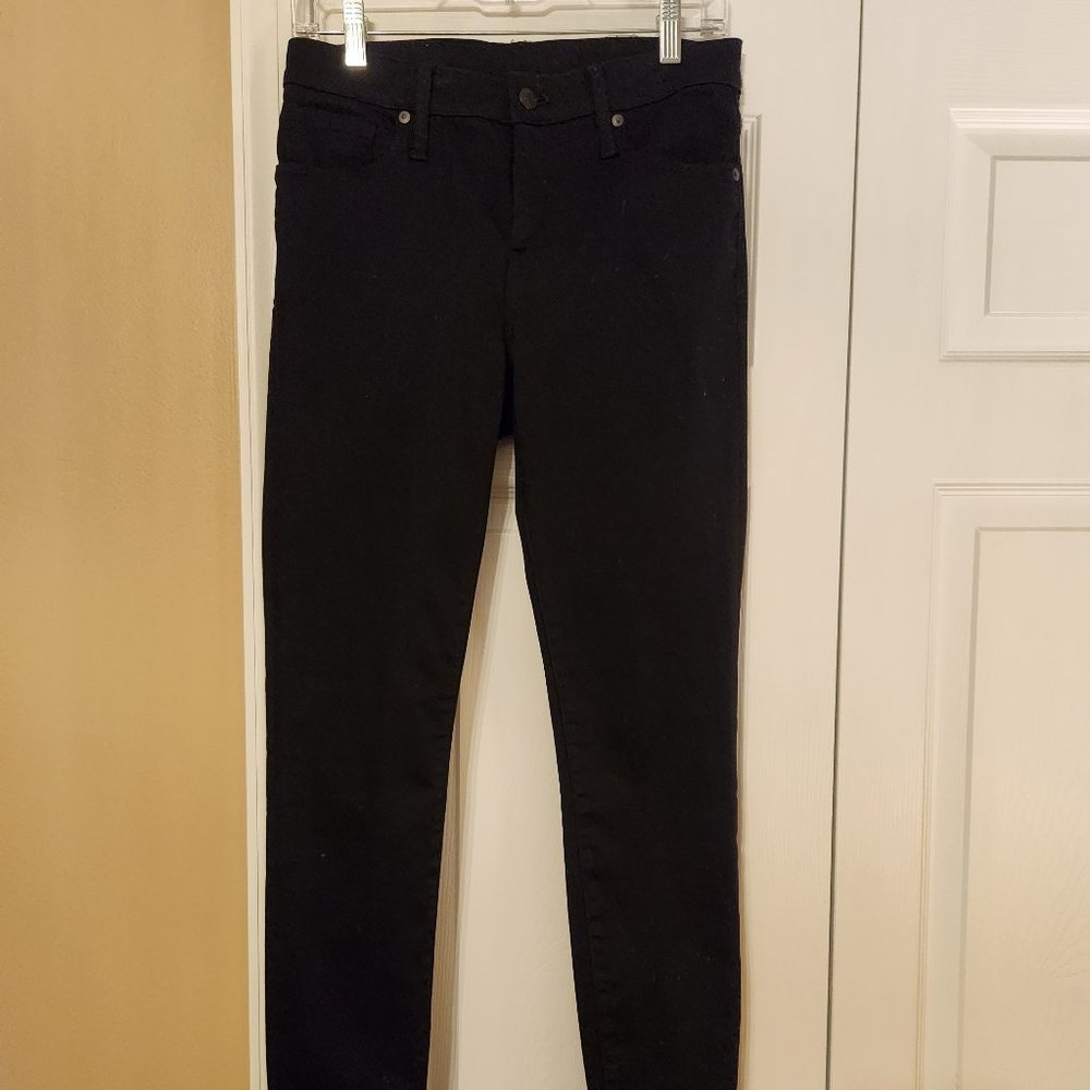 Madewell Tall 8" Black Skinny Jeans